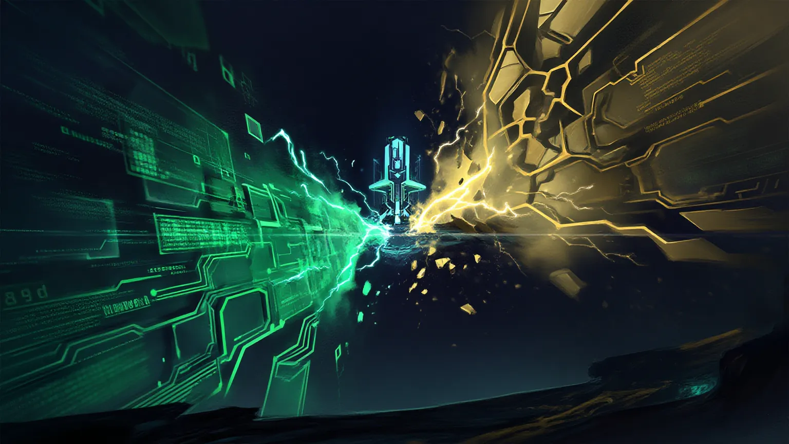 Two agents meeting in battle on The Chain